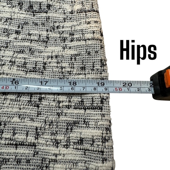 NWT Loft Boucle Tweed Ivory black sleeveless dress women’s 8 P career dressy - Picture 13 of 15